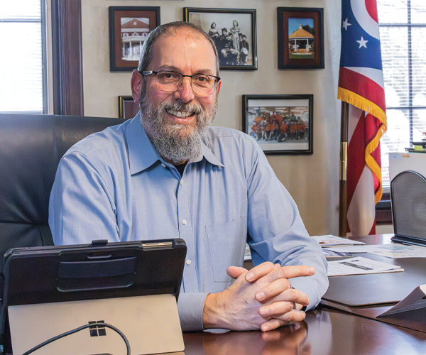 Mayfield Heights Mayor Anthony DiCicco at his desk