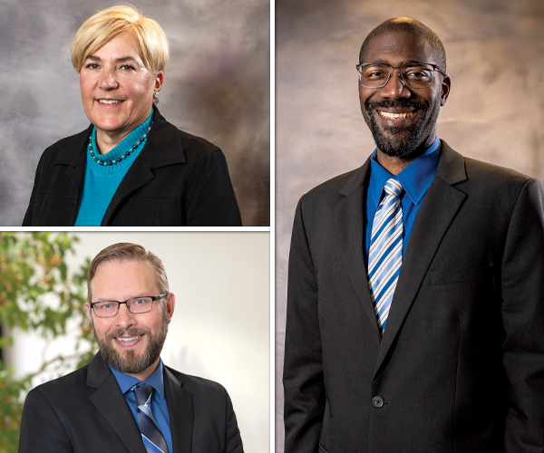 Mayfield Heights Council Member Headshots: Kathy Telban, King Miner and Matt Metyk