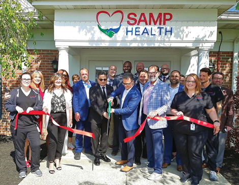 middleburg-heights-development-article A ribbon cutting outside SAMP Health in Middleburg Heights, Ohio