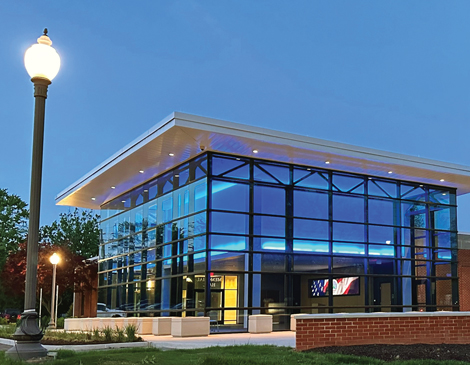 new-police-station-middleburg-heights the new Police Station in Middleburg Heights, light up at night