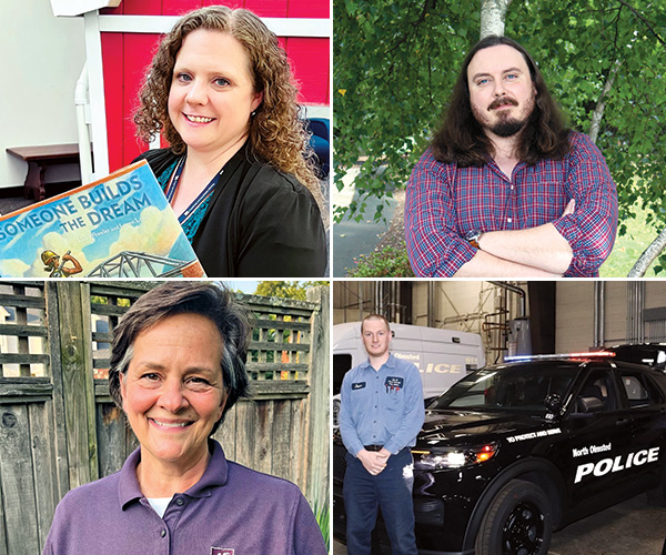 Collage of four photos of individuals from North Olmsted