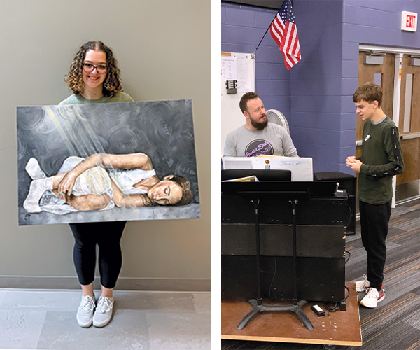 Two students of North Olmsted High School