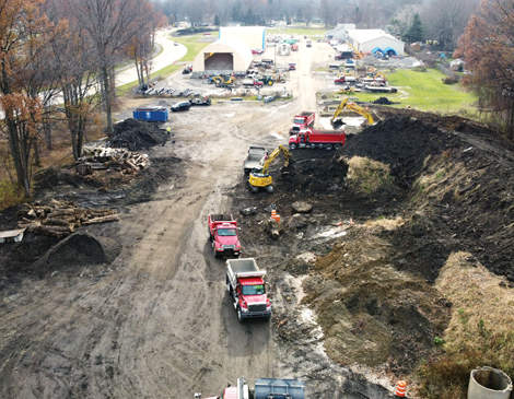 public-works-article An eagle's eye view of the Public Works Department in North Ridgeville, OH