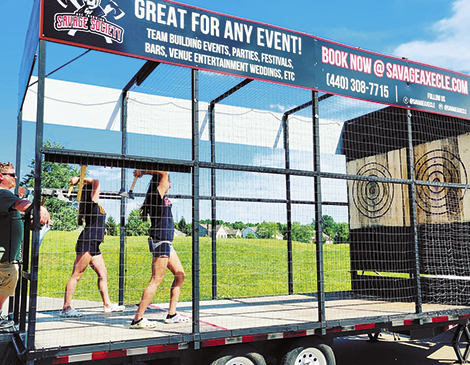 Savage Society Axe Throwing_Amherst Ohio_Portable Axe Throwing Station for Parties_Cleveland Savage Society Axe Throwing_Amherst Ohio_Portable Axe Throwing Station for Parties_Cleveland