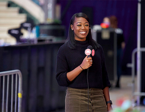 Kierra Cotton, WKYC Cleveland Personality and In-Game Host for the Cleveland Cavaliers