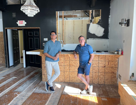 Owners Jorge Sierra (left) and Rey Galindo