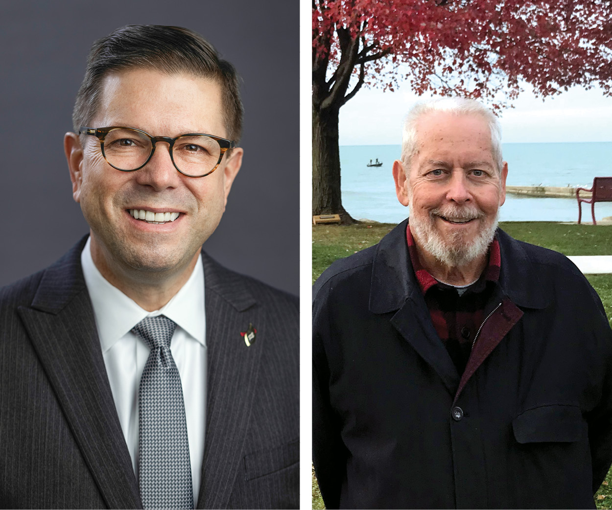 A collage of Marty Uhle and Ken Long, the 2025 Faces of Rocky River