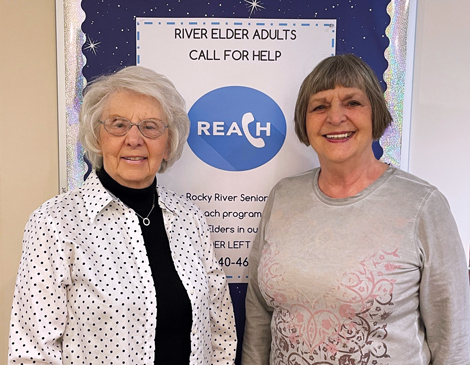 Members of the Rocky River Senior Center REACH program smiling