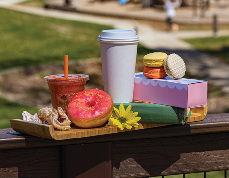 rocky-river-feature-story-article A group of breakfast food and drinks at Rocky River Park