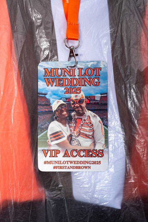 DeSiree “First Lady” Wheeler and Charles “Brown Spider” Bevel Jr. got married in the Muni Lot