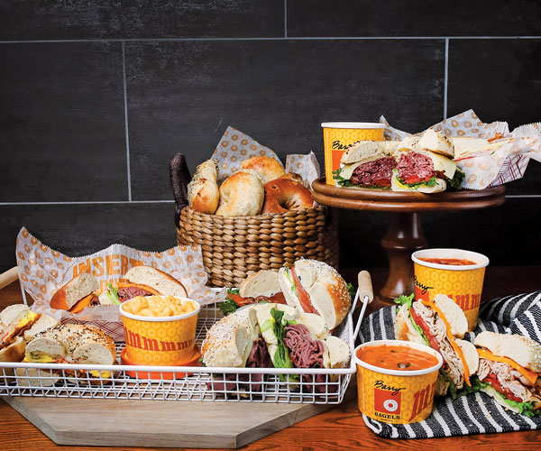 An assortment of food from Barry Bagel