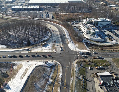 westlake-interstate-90-article A drone shot of the new and improved Columbia Road Interchange